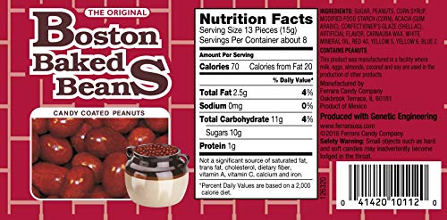 Boston Baked Beans Candy Coated Peanuts, 4.3 Ounce (Pack of 12)