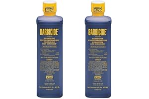 Generic Barbicide Disinfectant Solution – 16fl oz Barbicide Disinfectant Liquid – Multipurpose Salon Disinfectant for Barber Shop, Nail Tools, Clippers – Anti-Rust Disinfectant Cleaner (2)