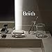 Briiith Acrylic Toothbrush Holder,Ring Dish Stand for Bathroom Vanity Countertops-Clear,White,Nature