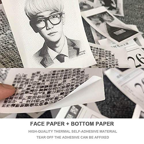 5 Teepao+Self+Adhesive+Thermal+Paper+Rolls