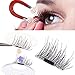 False Magnetic Eyelashes -Angel Kiss 1 Pair 4 Pieces Ultra-thin 0.2mm Fake Mink Eyelashes for Natural Look, Reusable Best Fake Lashes, Perfect for Deep Set Eyes & Round Eyes - Best Makeup Accessories