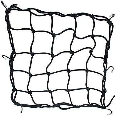 Cargo Net, Afang Heavy-Duty Stretchable Bungee Cargo Net with Adjustable Plastic Hooks for Motorcycles, ATVs