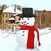 Zamango Snowman Decorating Kit,Winter Outdoor Toys Decoration Hat Scarf Pipe Eyes Mouth Button Nose 13pcs Accessories Included