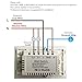 Smart Wifi Light Switches, Touch Wall Switch Panel, Replace 2 Switches in 1 Gang Wall Box, Combination Switch Compatible with Alexa, Smartphone App Control