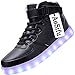 AoSiFu 7 Colors Women Men Boy Girl High Top LED light Shoes Flashing Sneakers