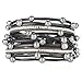 17KM Women Stylish Bracelets Multilayers Silver Beads Leather Bracelets Fashion Charm Wrap Cuff Bracelet for Girls
