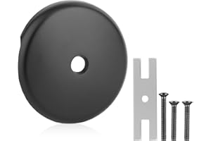 Bathtub Overflow Drain Cover Kit, One-Hole Tub Overflow Face Plate with Mounting Bracket and Screws Zinc Alloy Bathtub Drain 