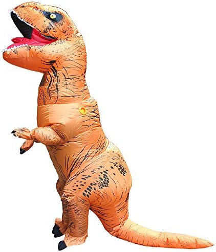 wangtaoshun Inflatable T-rex Costume Scary Suit Dinosaur Blow Up Adult Halloween Costume Ideas