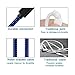iPhone Charger Cable Lightning Charging Cable Nylon Braided 5 Pack 3FT/6FT/10FT Durable Long USB Cord Fast iPhone Cable Compatible iPhone XS/Max/XR/X/8P/8/7P/7/6S/iPad/iPod/IOS (Black & Blue) …
