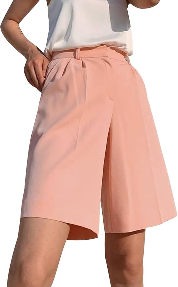 OADOBKICE Womens Shorts Anti Chafing Shorts Knee Length Shorts Anti