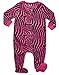 Fleece Footed Sleeper Zebra Design 4 Toddler