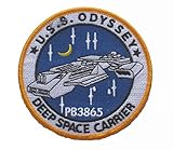 Stargate Star gate SG-1 Atlantis U.S.S. Odyssey LOGO sew iron on Patch Badge Embroidery 9.5 cm 3.75