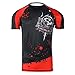 Tigon Sports MMA Rash Guard Compression Base Layer Short Sleeve Mens Black