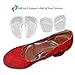 Arch Support Insoles with Ball of Foot Cushions-Self-adhesive Pu Gel Orthotic Insole,Correct FlatFeet Plantar Plantar Fasciitis,Massage Forefoot,Relieves Pain & Pressure(2 Pairs)
