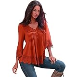 HN Women Blouse Plus Size Long Sleeve Shirt Casual Tops