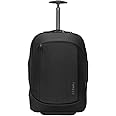 Targus Mobile Tech Traveler EcoSmart Rolling Backpack, Black, 15.6" (TBR040GL)