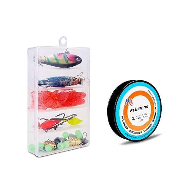 PLUSINNO-Telescopic-Fishing-Rod-and-Reel-Combos-FULL-Kit-Spinning-Fishing-Gear-Organizer-Pole-Sets-with-Line-Lures-Hooks-Reel-and-Fishing-Carrier-Bag-Case-Accessories PLUSINNO-Telescopic-Fishing-Rod-and-Reel-Combos-FULL-Kit-Spinning-Fishing-Gear-Organizer-Pole-Sets-with-Line-Lures-Hooks-Reel-and-Fishing-Carrier-Bag-Case-Accessories