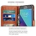 For Samsung Galaxy J7 V / J7 2017 / J7 Prime / J7 Perx / J7 Sky Pro / Galaxy Halo Case, LK Luxury PU Leather Wallet Flip Protective Case Cover with Card Slots and Stand (Brown)