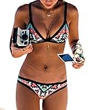 Generic Women's Push Up Colorful Printed Swimsuit Swimwear Bikini Set