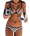 Generic Women's Push Up Colorful Printed Swimsuit Swimwear Bikini Set
