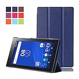 Lenovo Tab 3 Essential Case, Pasonomi Ultra Slim Lightweight PU Leather Folio Case Stand Cover for 7