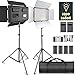 LED Video Light, SAMTIAN Dimmable Bi-Color 600 LED Studio Lights Lighting Kit: 3200K-5600K LED Panel Light with Barndoor, 2M Light Stand Carry Bag for YouTube Studio Photography Video Shooting primary