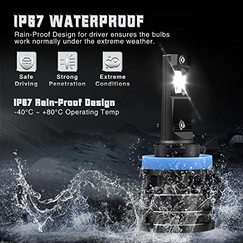 6 OXILAM+H8+H11+LED+Headlight+Extremely+Conversion+Warranty