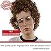 ALLAURA Compatible with Napoleon Dynamite Wig – Pedro Costume Set with Glasses & Brown Afro Nerd Hair for Adults – Funny 80s Halloween Outfit, Retro Cosplay, Movie-Inspired Party or Couples Costume