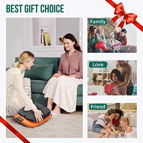 Snailax Vibration Foot Massager with Heat, App Control, Adjustable Vibration Electric Foot