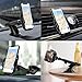 Car Phone Mount, ELV Universal Car Air Vent Mount & Dashboard Windshield Car Phone Holder Mount with Automatic Lock Release Cradle for iPhone X 8 7 Plus 6S, Samsung Galaxy Note 9 S9 S8 S7 & GPS