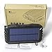 KOJOTON Solar Charger, 22500Mah Solar Phone Charger Waterproof Portable External Battery Pack Dual USB Solar Power Bank with 2 Flashlights for iPhone and Other Smart Devices