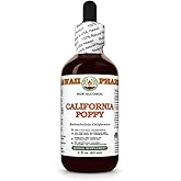 HawaiiPharm California Poppy Alcohol-Free Liquid Extract, Nervous System Calming and Support. Glycerite 2 fl.oz