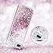 Maxdara Compatible 6 Plus 6s Plus 7 Plus 8 Plus Case Glitter Liquid Case with Screen Protector Bling Sparkle Girls Women Case for 6 Plus 6S Plus 7 Plus 8 Plus (Rosegold)
