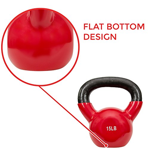 15-Pound Vinyl Coated Kettlebell - Image 6