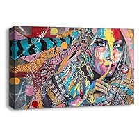 Canvas Wall Art Creative Illustrations Canvas Prints Home Artwork Decoration for Living Room,Bedroom - 12x18 inches