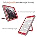 Fintie Case for iPad 6th / 5th Generation (2018/2017), iPad Air 2 / Air 1 (9.7 Inch) - [Tuatara Magic Ring] 360 Degree Rotating Grip Stand Shockproof Rugged Cover with Screen Protector, Red