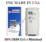 New compatible #72 ink cartridge for HP Designjet T610/620/770/1100/1200- Matte Black(C9430A)