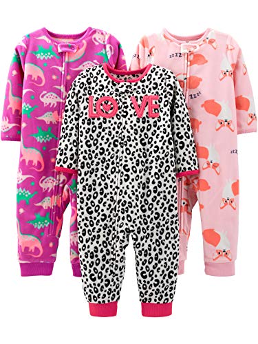 image for Simple Joys by Carter's Girls' Toddler 3-Pack Loose Fit Flame Resistan