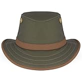 Tilley TWC7 Outback Hat Breathable Cotton Outdoor Sun Protection Hat for Men and Women Ideal for Hiking Fishing Camping