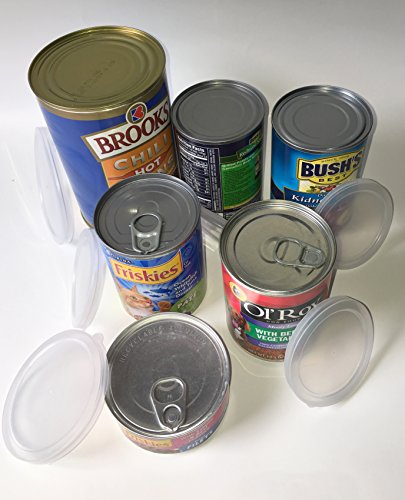 image for ALAZCO 12pc BPA-Free Can Covers - 2 Large 2 Medium 8 Small Plastic Tig