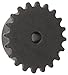 Martin Roller Chain Sprocket, Reboreable, Type B Hub, Single Strand, 25 Chain Size, 0.25