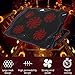 Laptop Cooler, Tenswall 5 Quiet Fans Laptop Cooling Pad for 13-17 Inch Laptops, Cooler Pad Stand with LED Light, Dual USB 2.0 Ports, Adjustable Height Settings