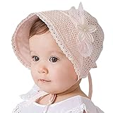 Little Kids Toddlers Classic Breathable Sun Protection Hat with Eyelet Lace Trimmed