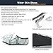 JustOneStyle NBERA Barefoot Flexible Water Skin Shoes Aqua Socks for Beach Swim Surf Yoga Exercise (8.3XL (US W:10.5~11 M:9.5~10.5), Black Gray)