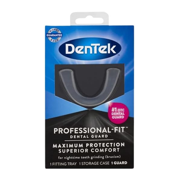 DENTEK PROFESSIONAL-FIT DENTAL GUARD FOR NIGHTTIME TEETH GRINDING, 1 COUNT, (PACK OF 3)
