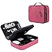 Electronic Organizer BAGSMART Travel Cable Organizer Bag for Hard Drives, Cables, Charger, Phone, USB, SD Card (Pink-Large)