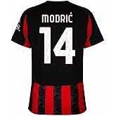 Modric Men’s Soccer Jersey Fan Version Short Sleeve Shirt for Game Day, Training, or Casual Wear