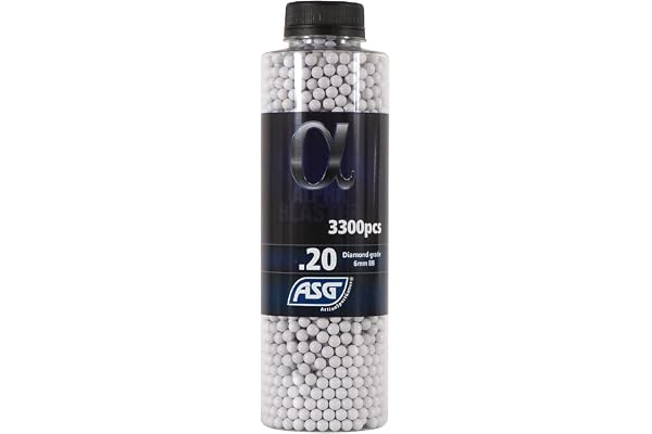ASG Alpha Blaster 6mm airsoft BBs 3300 count bottle