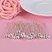Pixnor 30pcs Bridal Clear Crystal Rhinestone Hair Pins Clips Decorative Wedding Flower for Women