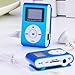 Dayan Cube Metal Clip Digital MP3 Player LCD Screen for 2/4/8/16GB TF Card Blue